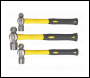 Sealey AK2031 Premier Ball Pein Hammer Set with Fibreglass Shafts 3pc