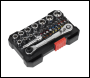 Sealey AK2111 Premier Socket & Colour-Coded Bit Set 1/4 inch Sq Drive 31pc