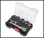 Sealey AK2111 Premier Socket & Colour-Coded Bit Set 1/4 inch Sq Drive 31pc