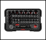 Sealey AK2112 Premier Black Go-Through Lock-On™ Low Profile Socket & Bit Set 1/4 inch Sq Drive 31pc