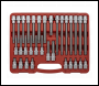 Sealey AK2198 Premier Ribe Socket Bit Set 1/2 inch Sq Drive 32pc