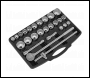 Sealey AK2582 Premier Metric/Imperial Socket Set 3/4 inch Sq Drive 12-Point 26pc