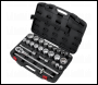 Sealey AK2584 Premier Metric/Imperial Socket Set 3/4 inch Sq Drive 12-point 26pc