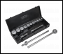 Sealey AK2585 Premier Socket Set 3/4 inch Sq Drive 12-Point 15pc