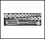 Sealey AK259/CRV Socket Set 22pc 3/4 inch Sq Drive 12-point WallDrive®