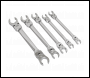 Sealey AK2652 Flexi-Head Flare Nut Spanner Set 5pc