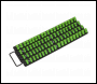 Sealey AK27051HV Socket Rail Tray 1/4 inch , 3/8 inch  & 1/2 inch Sq Drive - Hi-Vis Green