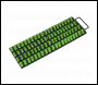 Sealey AK27051HV Socket Rail Tray 1/4 inch , 3/8 inch  & 1/2 inch Sq Drive - Hi-Vis Green