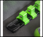 Sealey AK27054HV Premier Socket Retaining Rail with 16 Clips 1/2 inch Sq Drive - Hi-Vis Green