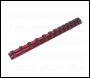 Sealey AK27082 Socket Retaining Rail Magnetic 1/4 inch Sq Drive 13 Clips