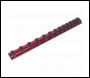 Sealey AK27082 Premier Socket Retaining Rail Magnetic 1/4 inch Sq Drive 13 Clips