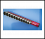 Sealey AK27083 Socket Retaining Rail Magnetic 3/8 inch Sq Drive 12 Clips