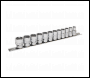 Sealey AK2741 Premier Black Lock-On™ Socket Set 3/8 inch Sq Drive 12pc