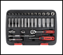 Sealey AK27480 Lock-On™ Socket Set 1/4 inch Sq Drive 32pc