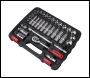 Sealey AK27481 Premier Lock-On™ Socket Set 3/8 inch Sq Drive 34pc