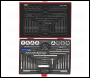 Sealey AK3037 Metric Tap & Die Set Split Dies 37pc
