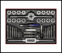 Sealey AK3040 Metric Tap & Die Set Split Dies 40pc