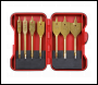 Sealey AK3707FW Titanium Coated Flat Wood Drill Bit Set 7pc