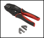 Sealey AK3857 Ratchet Crimping Tool Interchangeable Jaws