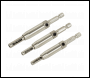 Sealey AK3HD Self-Centring Chamfered Hinge Drill Set 3pc