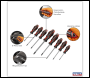 Sealey AK4323 Premier GripMAX® Security TRX-Star* Screwdriver Set 8pc - Red