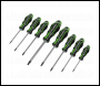 Sealey AK4323HV Premier GripMAX® Security TRX-Star* Screwdriver Set 8pc - Hi-Vis Green
