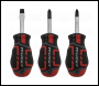 Sealey AK4328 Premier GripMAX® Stubby Screwdriver Set 3pc