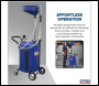 Sealey AK459DX Air Discharge Mobile Oil Drainer with Probes 90L