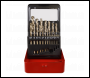Sealey AK4701 HSS Cobalt Fully Ground Drill Bit Set 19pc