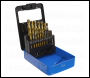 Sealey AK4719 HSS Fully Ground Drill Bit Set 19pc DIN 338 Metric