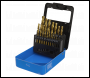 Sealey AK4719 HSS Fully Ground Drill Bit Set 19pc - DIN 338
