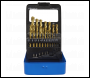 Sealey AK4719 HSS Fully Ground Drill Bit Set 19pc DIN 338 Metric