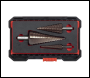 Sealey AK4733 Premier Straight Flute HSS Cobalt Step Drill Bit Set 3pc