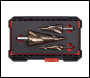 Sealey AK4743 Spiral Flute HSS Cobalt Step Drill Bit Set 3pc