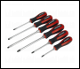 Sealey AK4932 Screwdriver Set 6pc Hammer-Thru