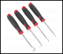 Sealey AK5214 Miniature Hook & Pick Set 4pc