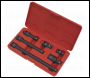 Sealey AK5514 Premier Impact Adaptor & Extension Bar Set 1/2 inch Sq Drive 6pc