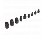 Sealey AK5525 Premier Low Profile Hex Impact Socket Bit Set 1/4 inch  & 3/8 inch Sq Drive 9pc