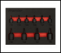 Sealey AK5526 Premier Low Profile TRX-Star* Impact Socket Bit Set 1/4 inch  & 3/8 inch Sq Drive 10pc