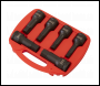 Sealey AK5586 Premier Hex Impact Socket Bit Set 3/4 inch Sq Drive 6pc