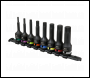 Sealey AK56004 Premier Spline Impact Socket Bit Set 1/2 inch Sq Drive 8pc