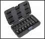 Sealey AK5600 Premier Imperial Hex Impact Socket Bit Set 1/2 inch Sq Drive 8pc
