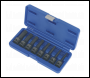 Sealey AK5604 Premier Spline Impact Socket Bit Set 1/2 inch Sq Drive 8pc