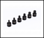 Sealey AK5608 Premier Spline Impact Socket Bit Set 1/2 inch Sq Drive 6pc