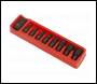 Sealey AK5609 Premier Hex Impact Bit & Holder Set 1/2 inch Sq Drive 9pc