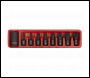 Sealey AK5611 Premier Spline Impact Bit & Holder Set 1/2 inch Sq Drive 9pc