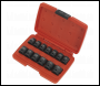Sealey AK5613LP Premier Low Profile Impact Socket Set 1/2 inch Sq Drive 13pc