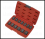 Sealey AK5613TD Premier Total Drive® Impact Socket Set 1/2 inch Sq Drive 13pc