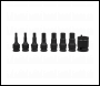 Sealey AK5620 Premier Hex Impact Socket Bit Set 3/8 inch Sq Drive 8pc