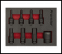 Sealey AK5620 Premier Hex Impact Socket Bit Set 3/8 inch Sq Drive 8pc
